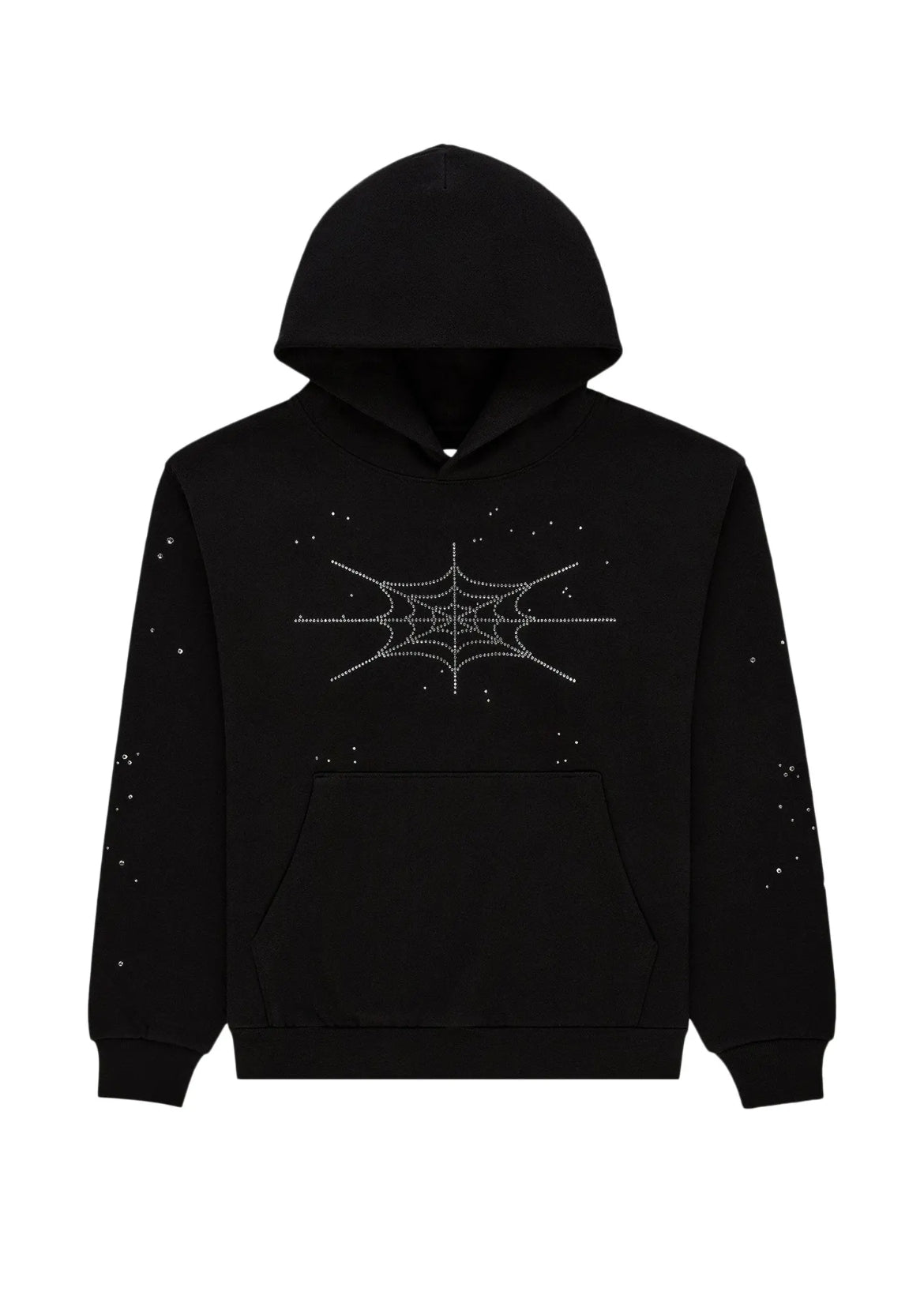 SP5DER RHINESTONE SILK HOODIE “BLACK” (BRAND NEW)