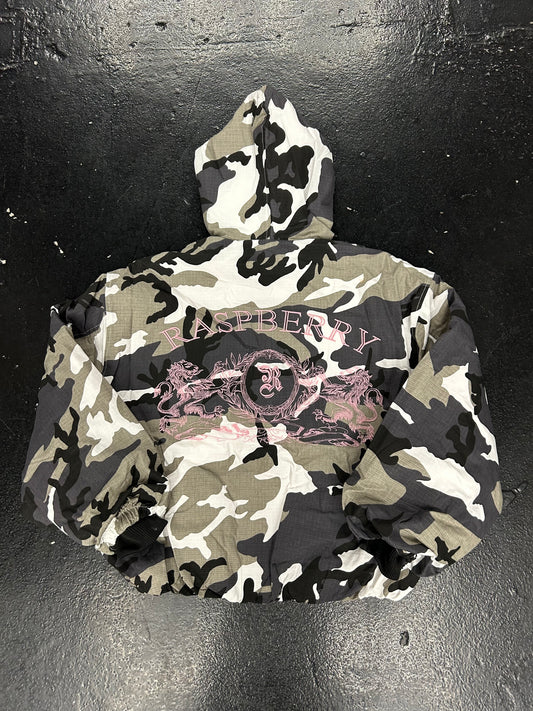 GV GALLERY RASPBERRY HILLS CAMO PUFFER JACKET (BRAND NEW)