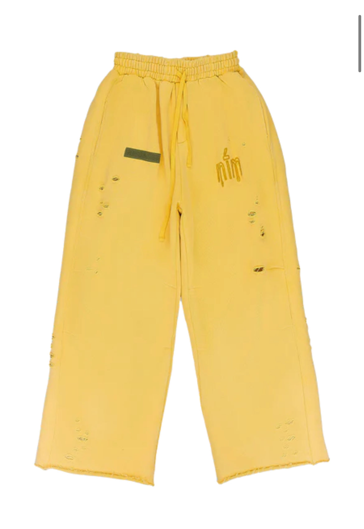 MURD333R FM YELLOW SWEATPANTS (BRAND NEW)