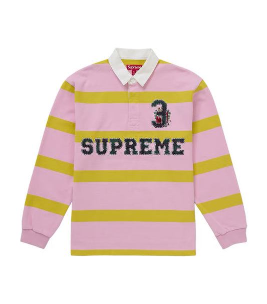 SUPREME STRIPE RUGBY (FW25) PINK (PRE-OWNED)