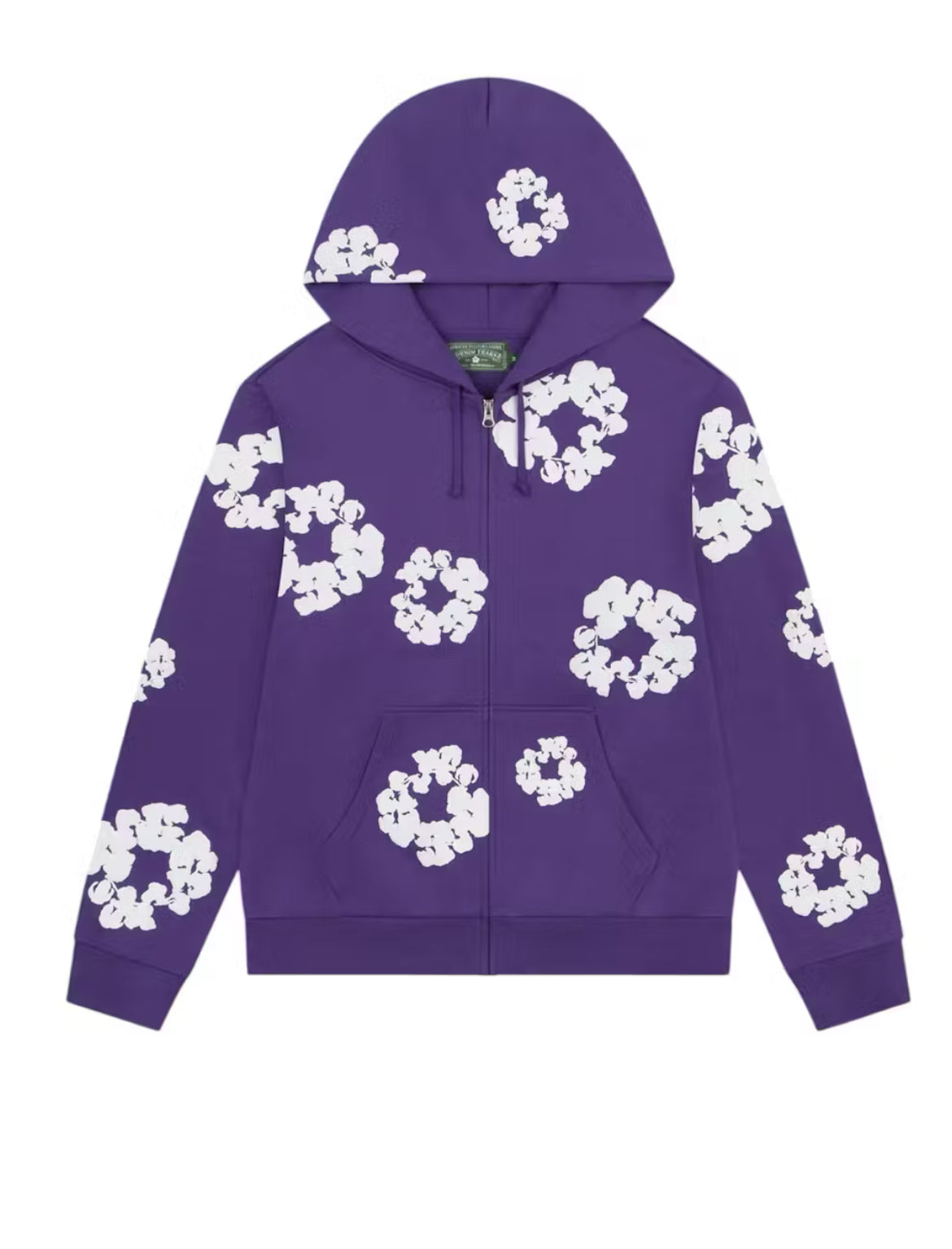 DENIM TEARS COTTON WREATH ZIP UP HOODIE “PURPLE” (BRAND NEW)