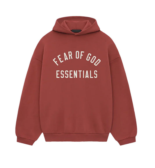 ESSENTIALS FEAR OF GOD CRIMSON HOODIE (BRAND NEW)