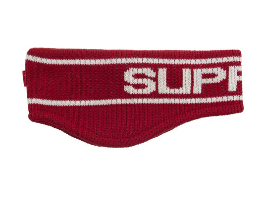 SUPREME RED CONTRAST LOGO HEADBAND (BRAND NEW)