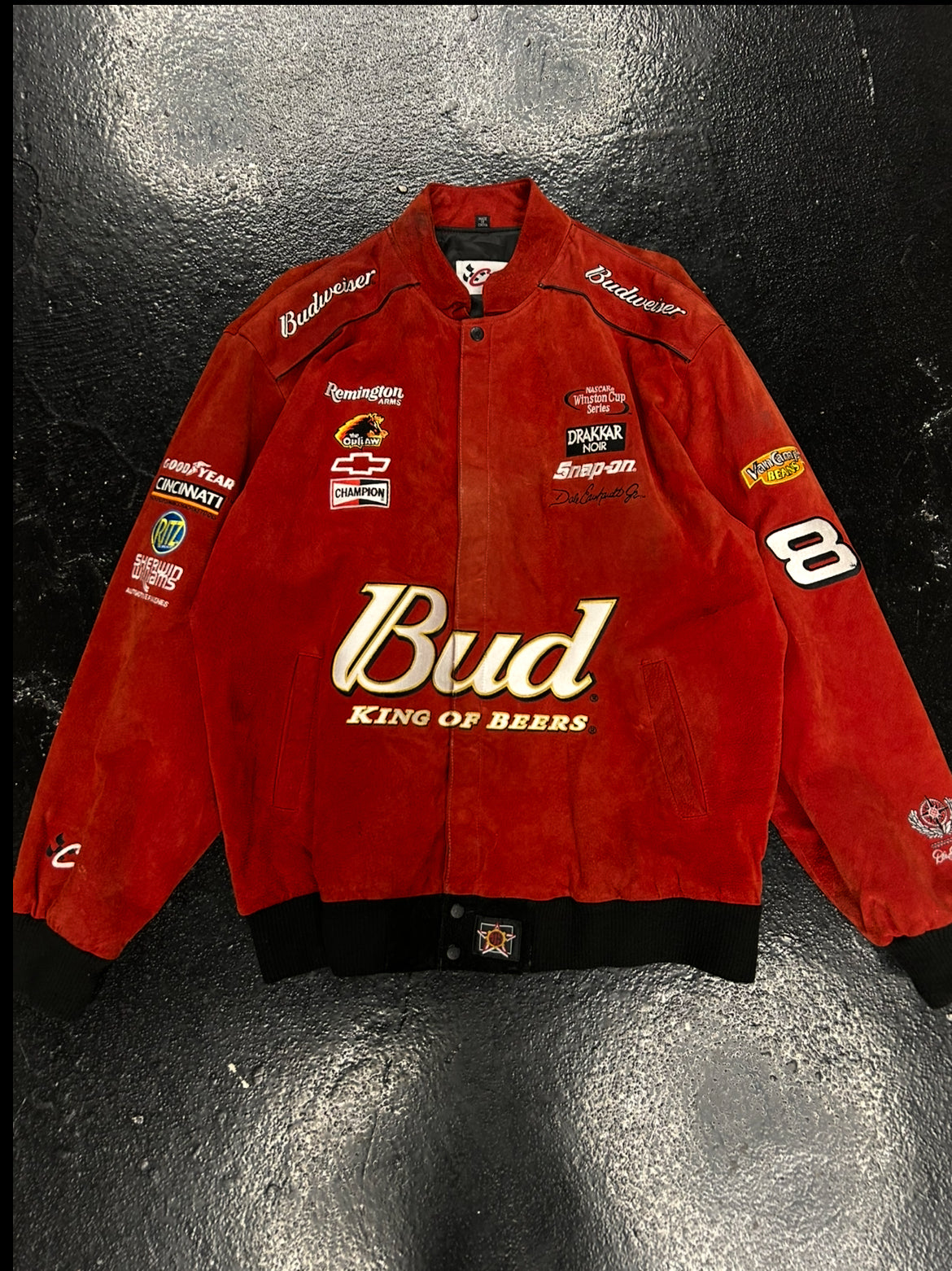 NASCAR BUD LIGHT LEATHER JACKET (PRE OWNED)