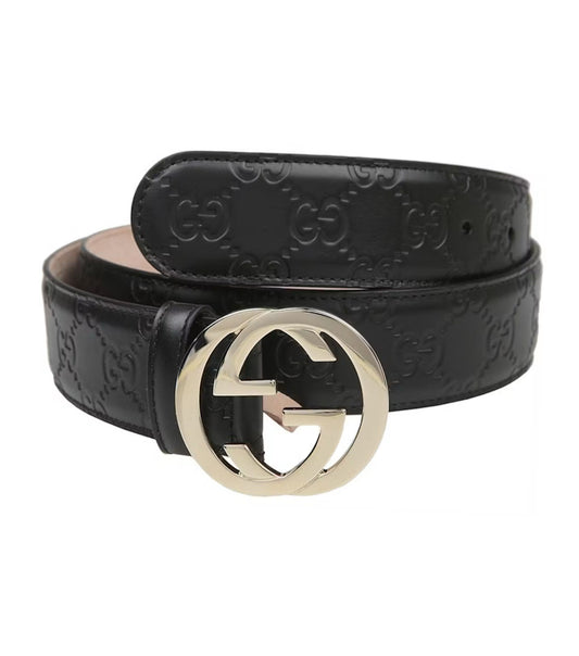 GUCCI INTERLOCKING GG MONOGRAM BELT (PREOWNED)
