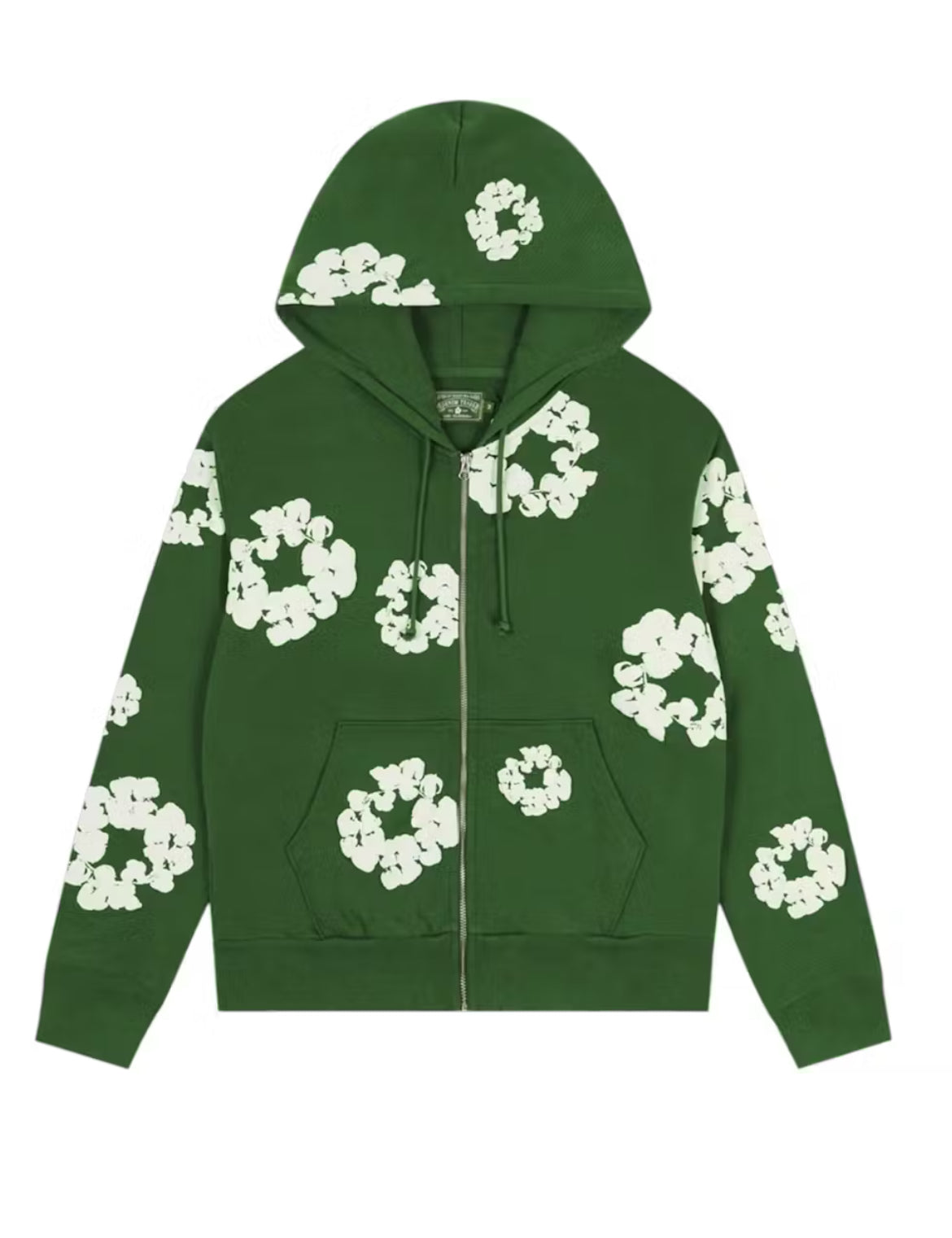 DENIM TEARS COTTON WREATH ZIP UP HOODIE “GREEN” (BRAND NEW)
