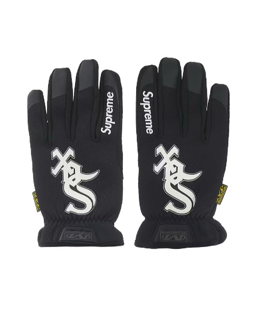 SUPREME MECHANIX FASTFIT  WHITE SOCKS BLACK GLOVES (BRAND NEW)