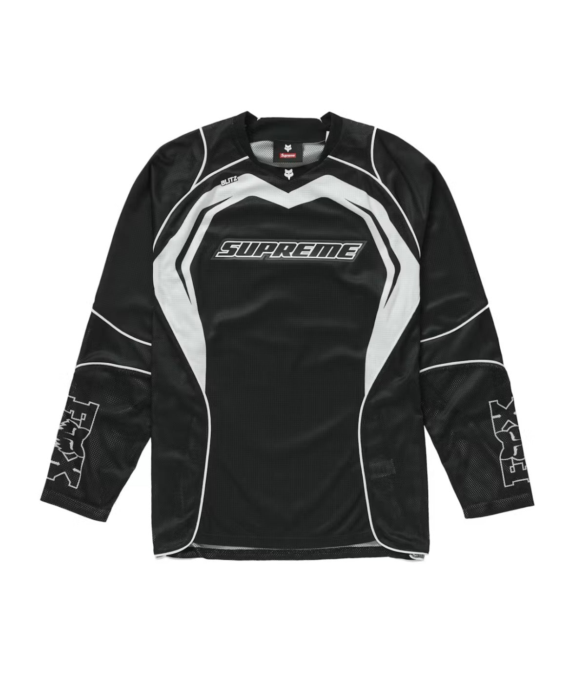 SUPREME X FOX MOTO JERSEY BLACK (PRE-OWNED)