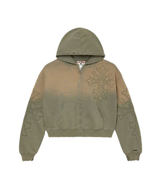 VALE FOREVER CARVER GREEN ZIP UP (BRAND NEW)