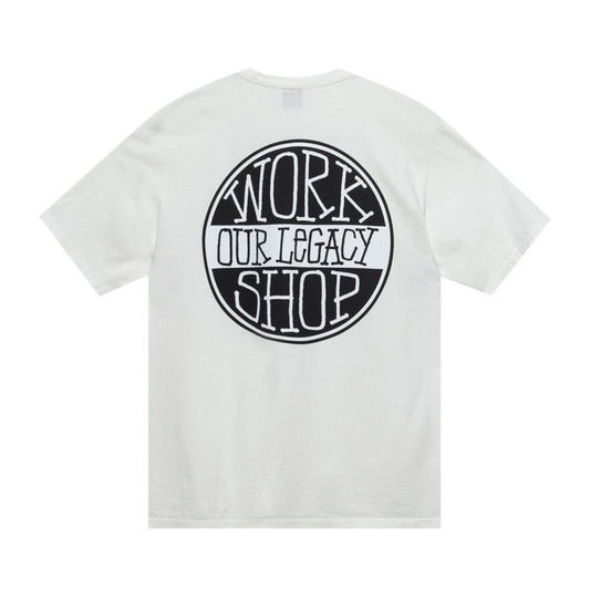 STUSSY OUR LEGACY WORK SHOP WHITE TEE (BRAND NEW)