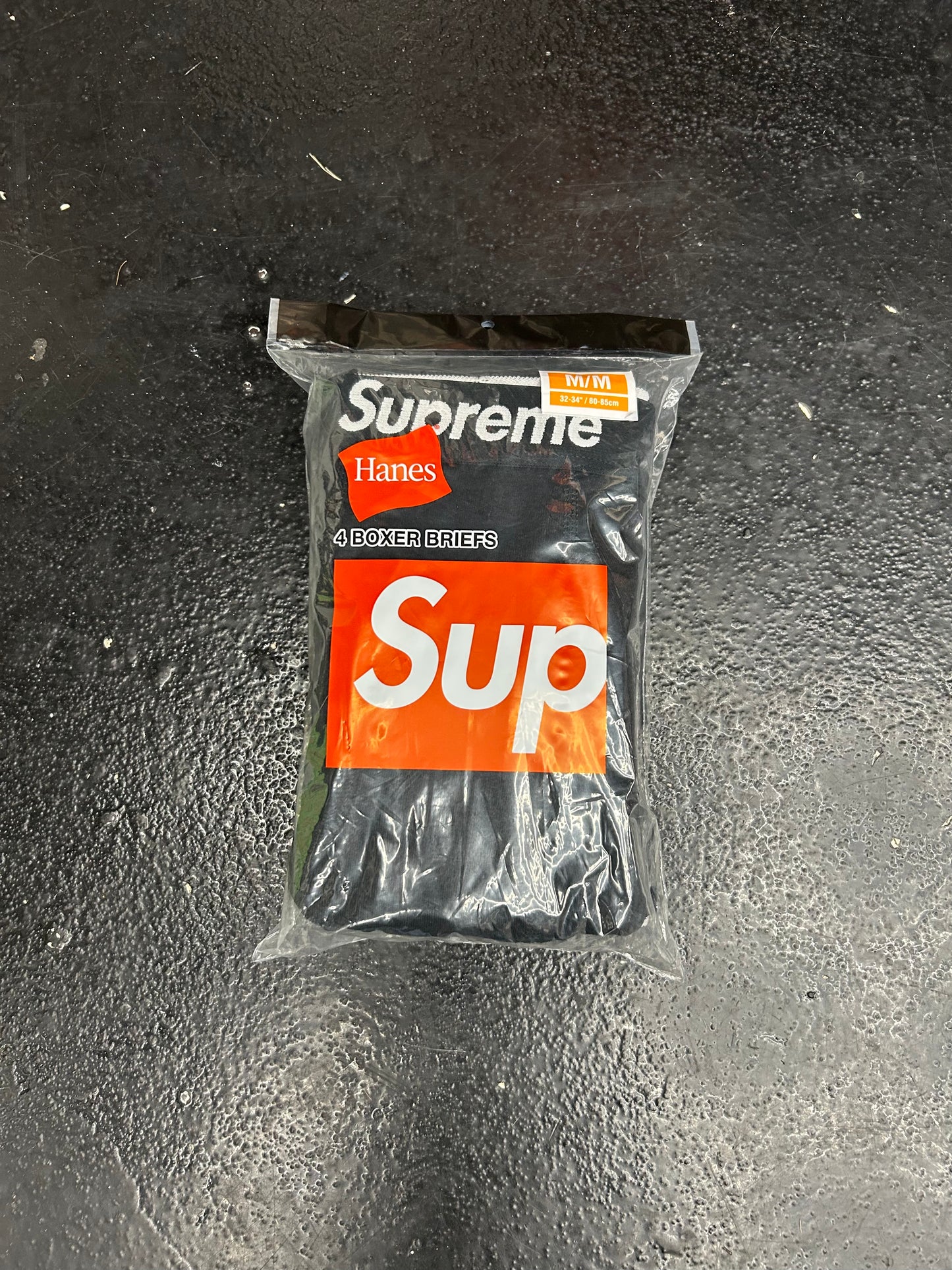 SUPREME 4 PACK BLACK  BOXER BRIEFS (BRAND NEW)