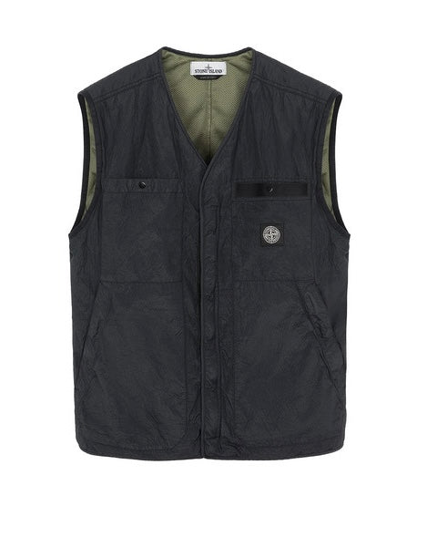 STONE ISLAND SEERSUCKER BACK VEST (PRE-OWNED)