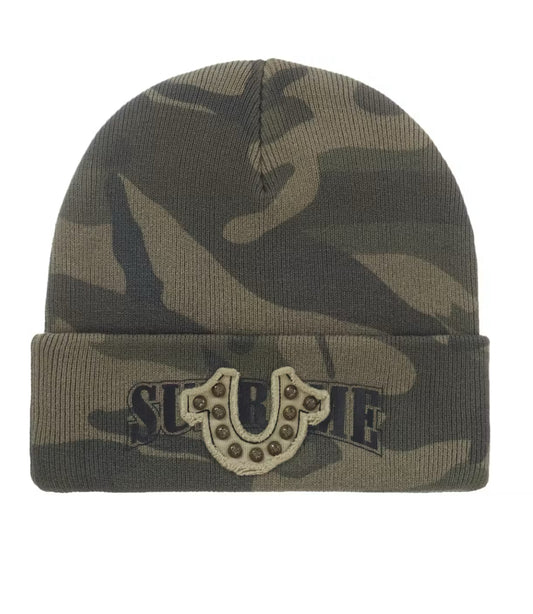 SUPREME X TRUE RELIGION CAMO BEANIE (BRAND NEW)