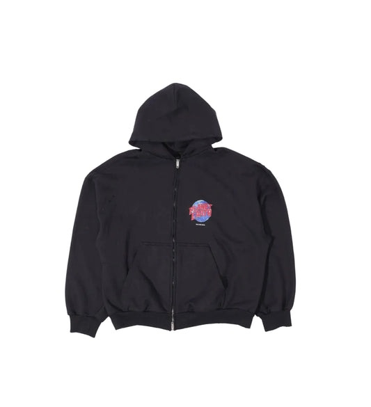BALENCIAGA PLANET EARTH ZIP UP HOODIE (PRE-OWNED)