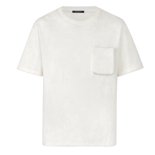 LOUIS VUITTON 3D POCKET MONOGRAM WHITE TEE (PREOWNED)