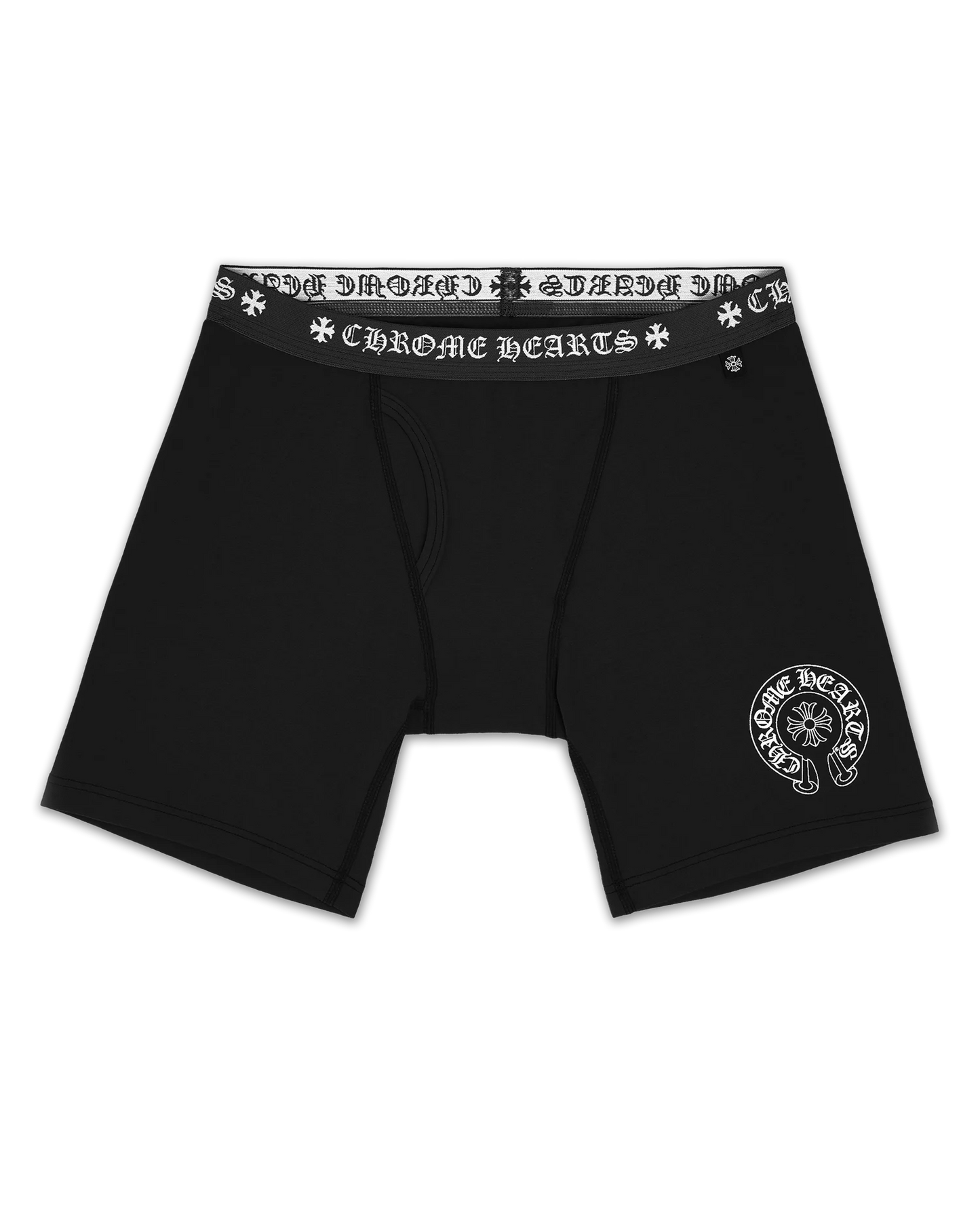 CHROME HEARTS BLACK LONG BOXER BRIEFS (BRAND NEW)