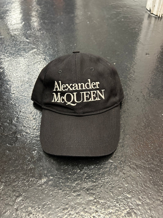 ALEXANDER MCQUEEN BLACK DAD HAT (PRE OWNED)