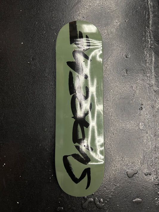 SUPREME GREEN SCRIPT SKATE DECK (BRAND NEW)