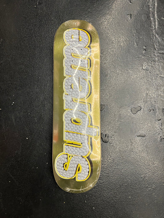 SUPREME GOLD BEDAZZLED SKATE DECK (BRAND NEW)