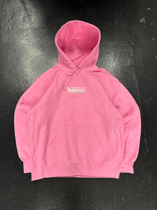 SUPREME PINK BOX LOGO HOODIE (BRAND NEW)