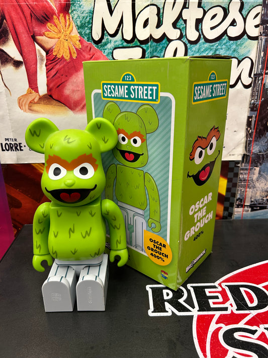 BEARBRICK X SESAME STREET OSCAR THE GROUCH 400%