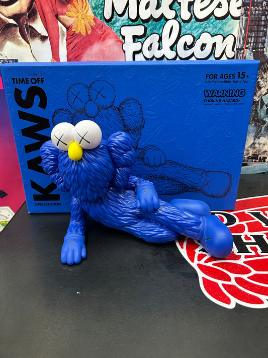 KAWS TIME OFF BLUE VINAL FIGURE