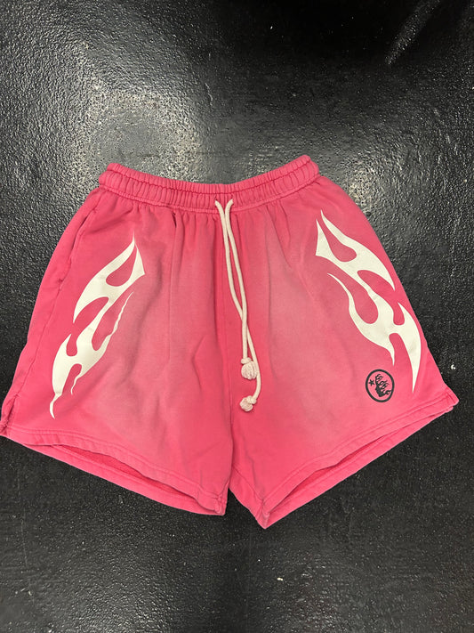 HELLSTAR TRIBAL PINK SWEAT SHORTS (PRE OWNED)