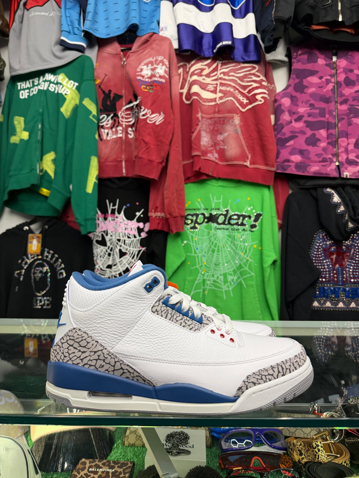 JORDAN 3 TRUE BLUE (PRE-OWNED W/ BOX)