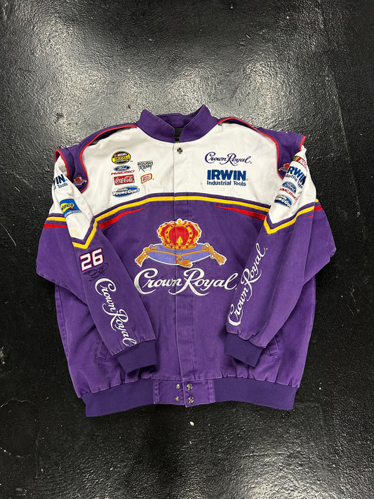 NASCAR JACKET CROWN ROYAL PURPLE (PRE OWNED)