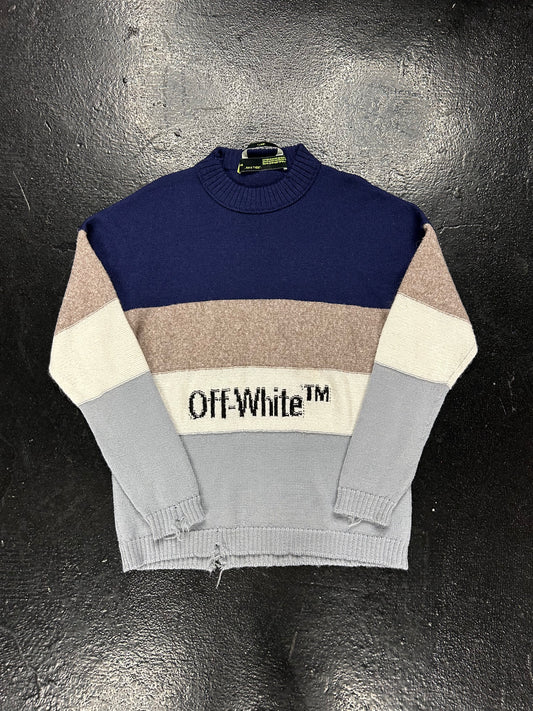 OFF-WHITE KNIT SWEATER (PRE OWNED)