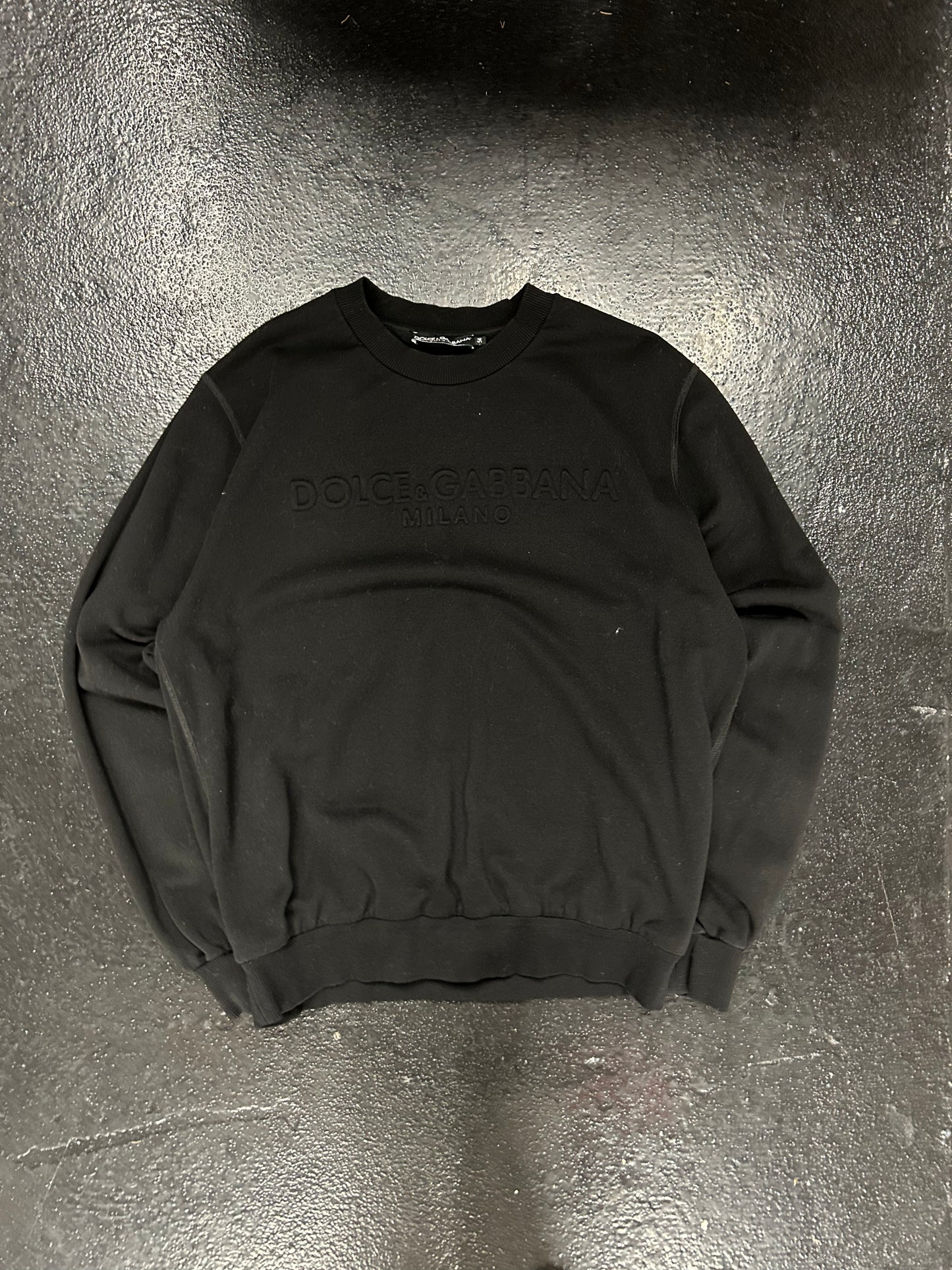 DOLCE & GABBANA BLACK CREWNECK (PRE OWNED)