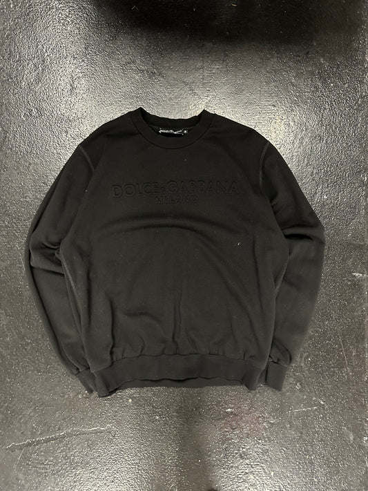 DOLCE & GABBANA BLACK CREWNECK (PRE OWNED)