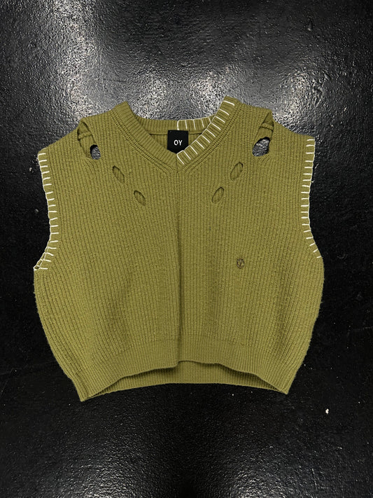 OY GREEN JAPANESE DESIGNER VEST (PRE OWNED)