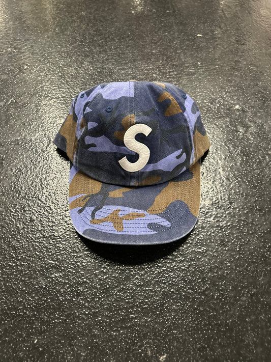 SUPREME BLUE CAMO S LOGO HAT (PRE OWNED)