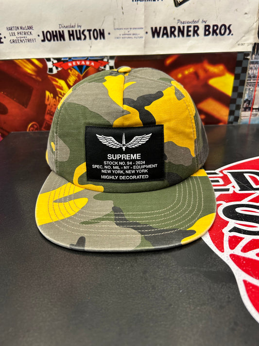 SUPREME HIGHLY DECORATED CAMO HAT (PRE OWNED)