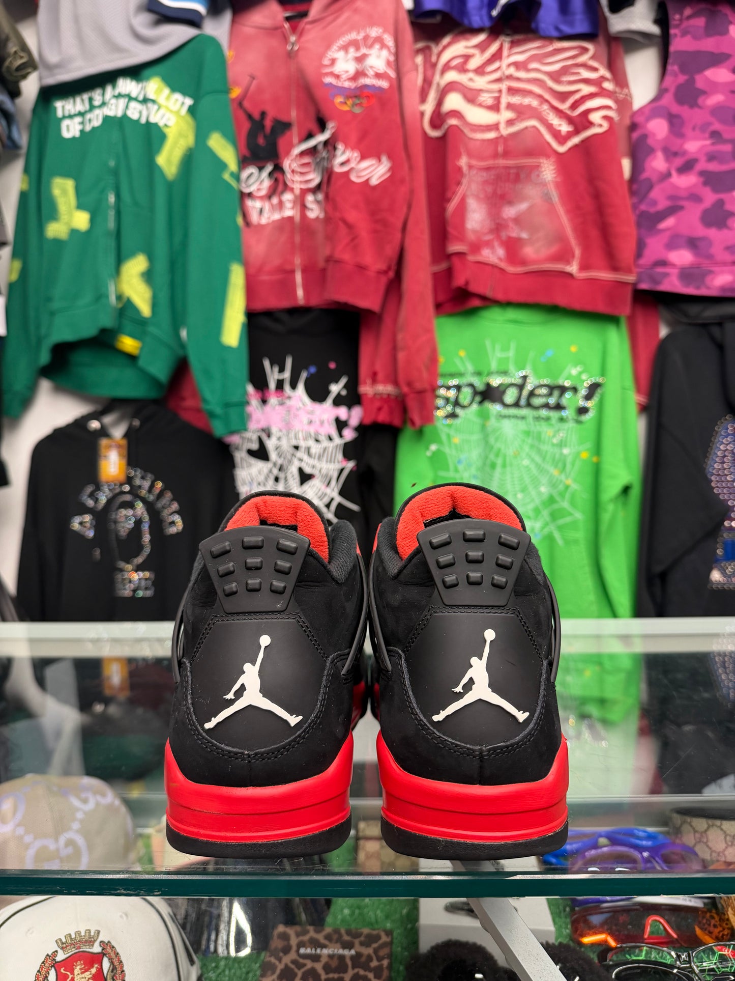 JORDAN 4 RED THUNDER (PRE-OWNED W/ BOX)