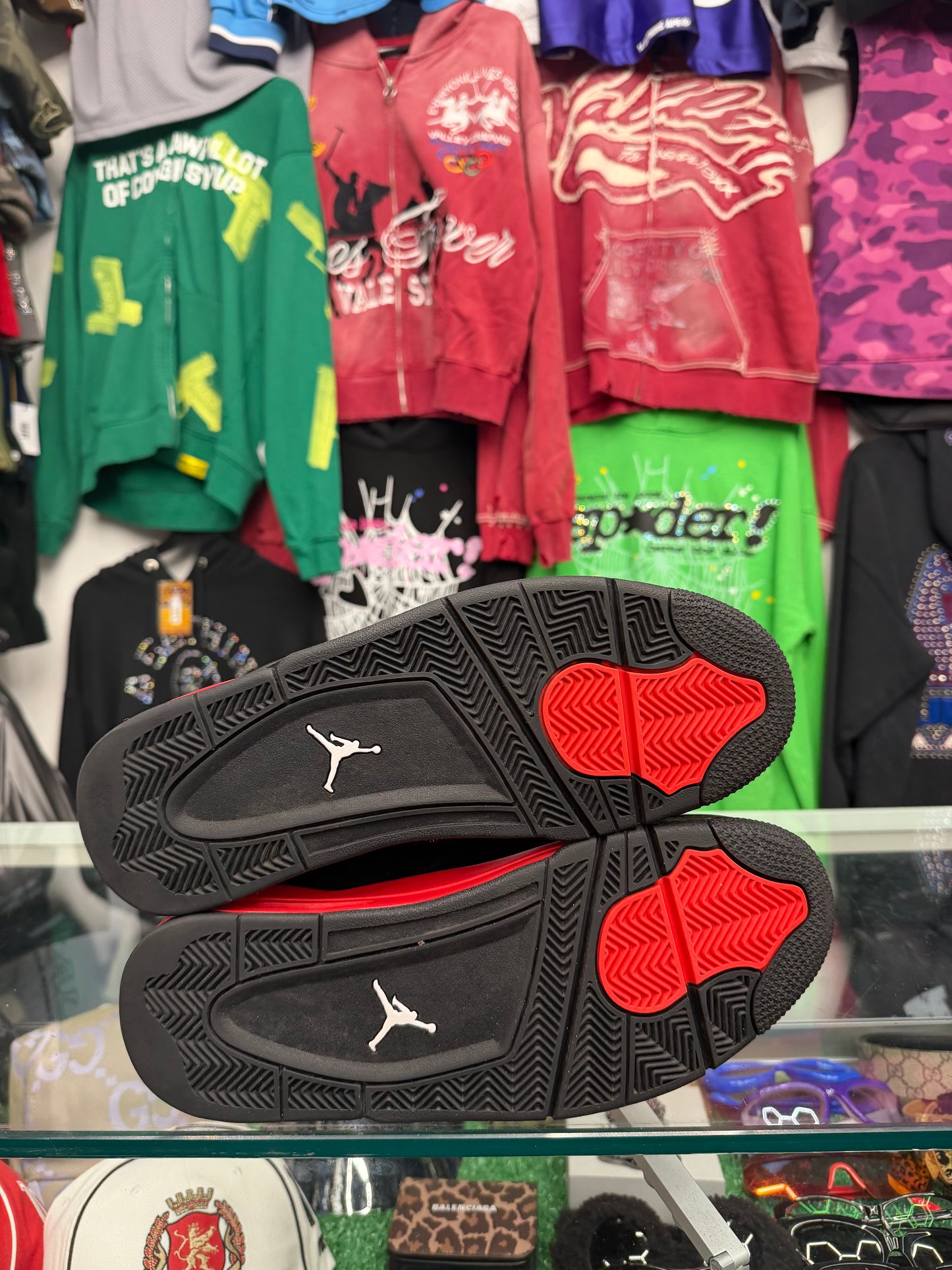 JORDAN 4 RED THUNDER (PRE-OWNED W/ BOX)
