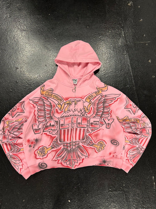 VALE PINK FLAG ZIP UP (BRAND NEW)