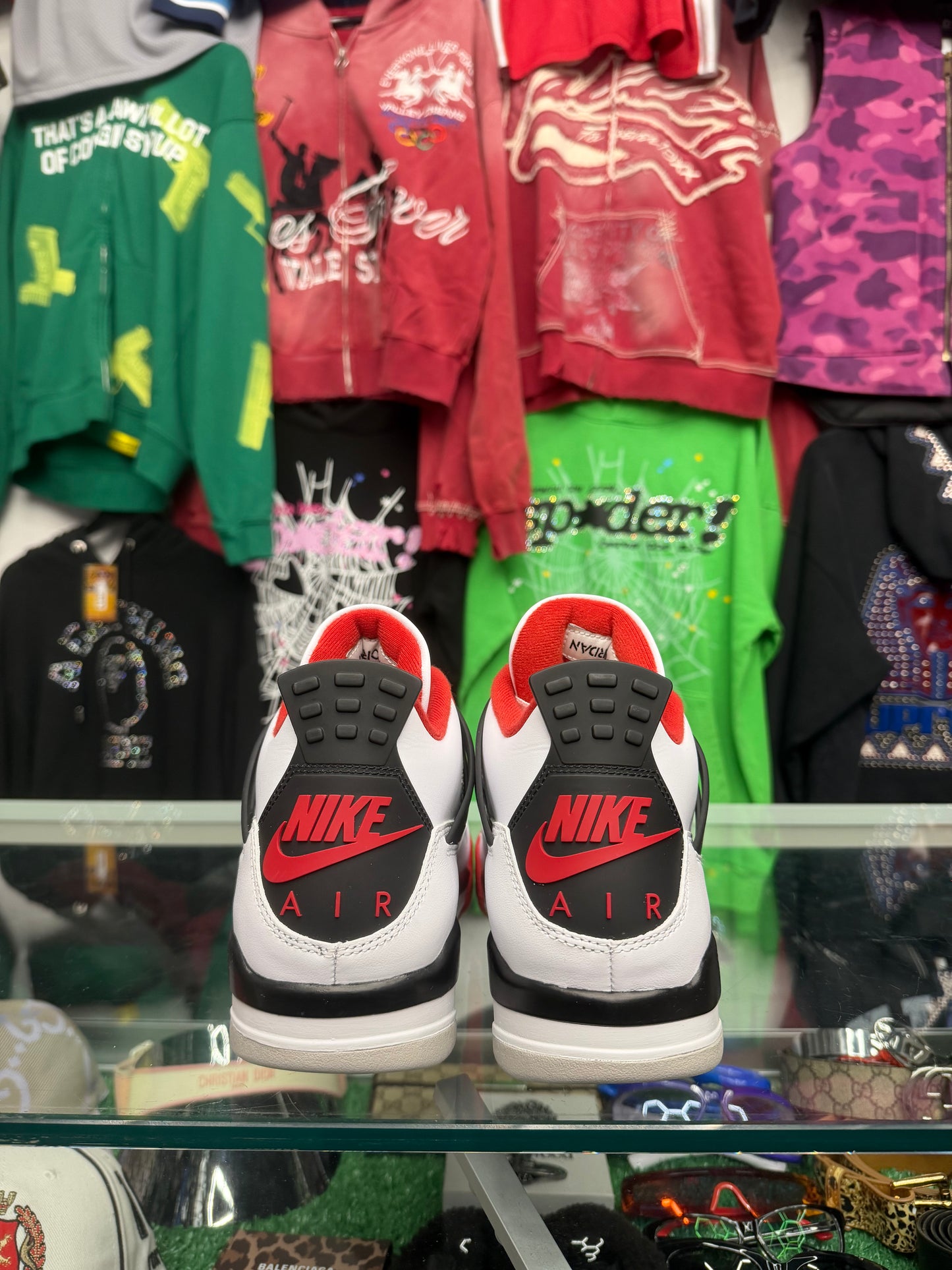 JORDAN 4 FIRE RED (PRE-OWNED W/ BOX)
