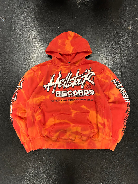 HELLSTAR RECORDS LAVA WASH HOODIE (BRAND NEW)