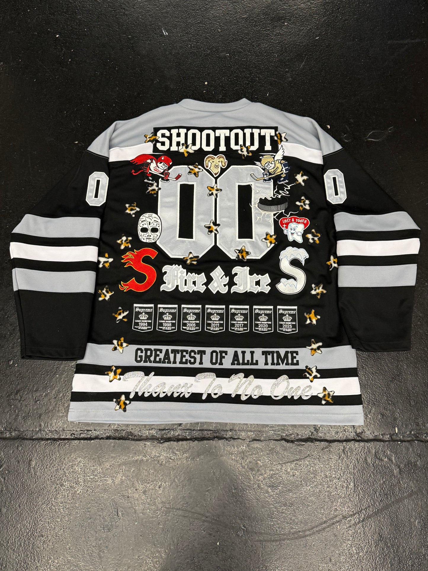 SUPREME FIRE AND ICE HOCKEY JERSEY (PRE-OWNED)