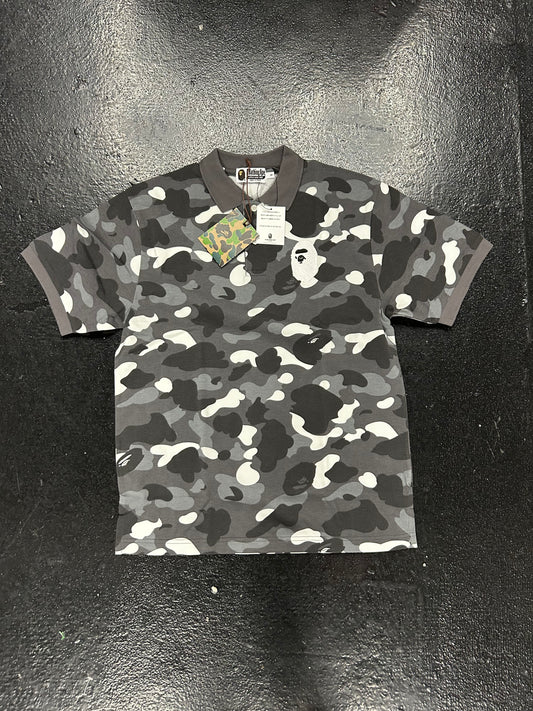 BAPE GREY CAMO POLO (BRAND NEW)