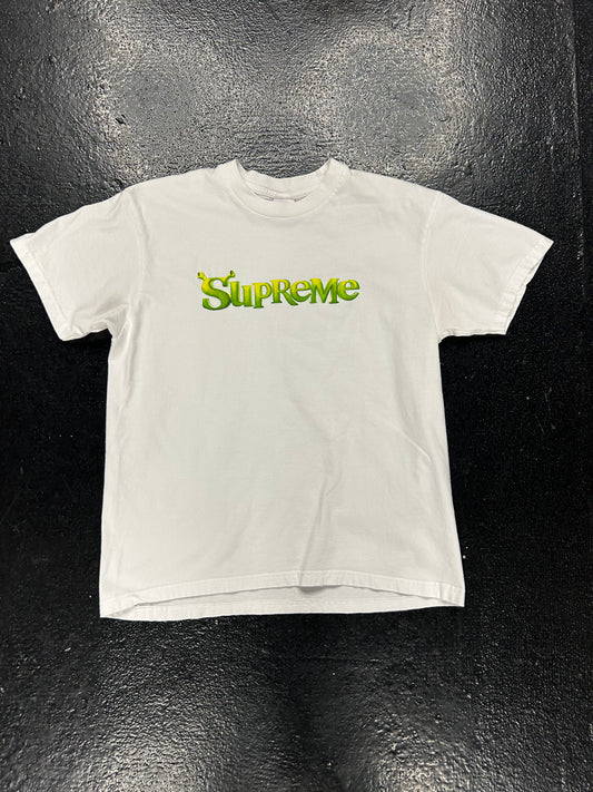 SUPREME SHREK WHITE TEE (PRE OWNED)