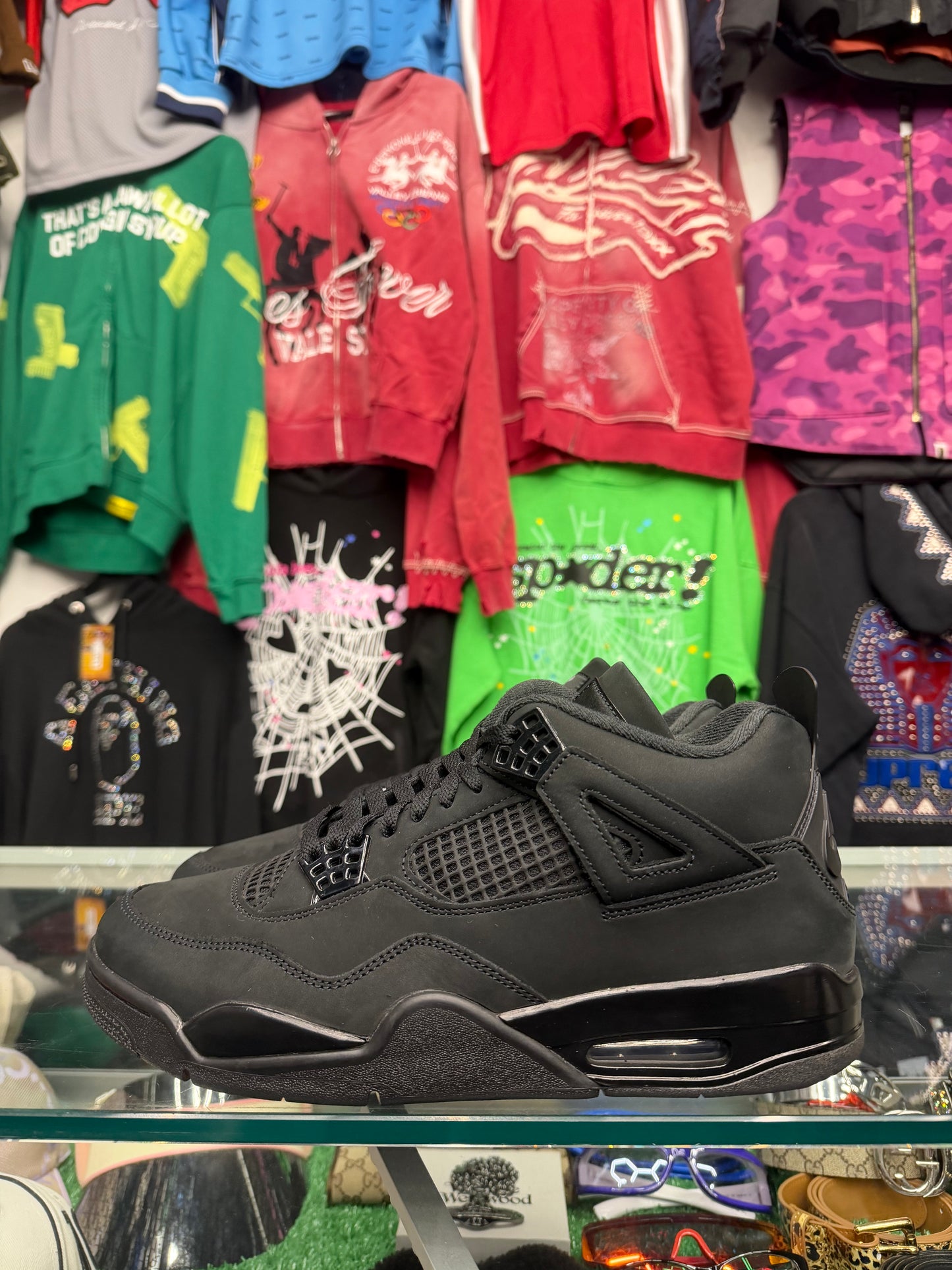 JORDAN 4 BLACK CAT (PRE-OWNED W/ BOX)