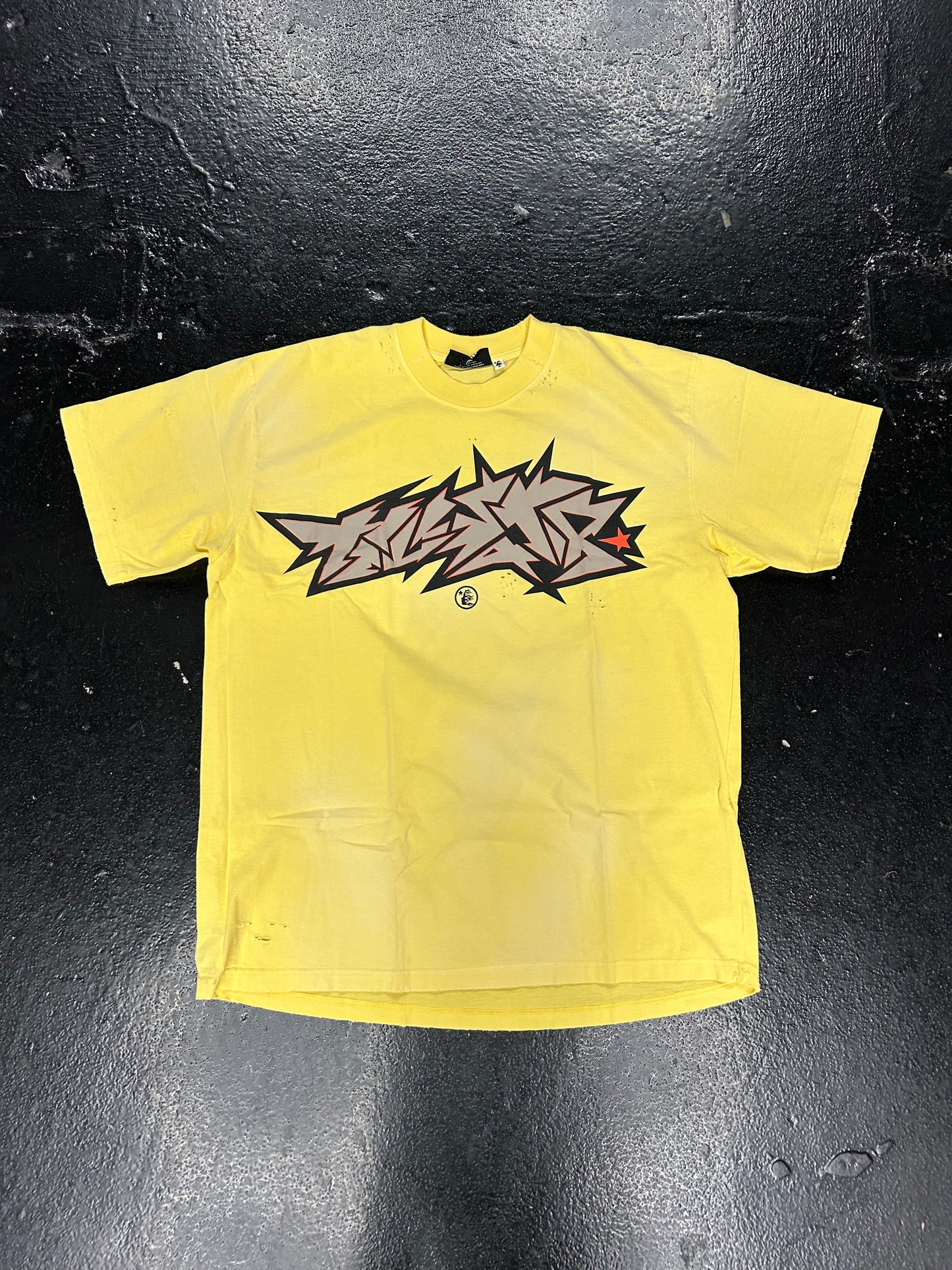 HELLSTAR CRACKED YELLOW SHIRT (BRAND NEW)