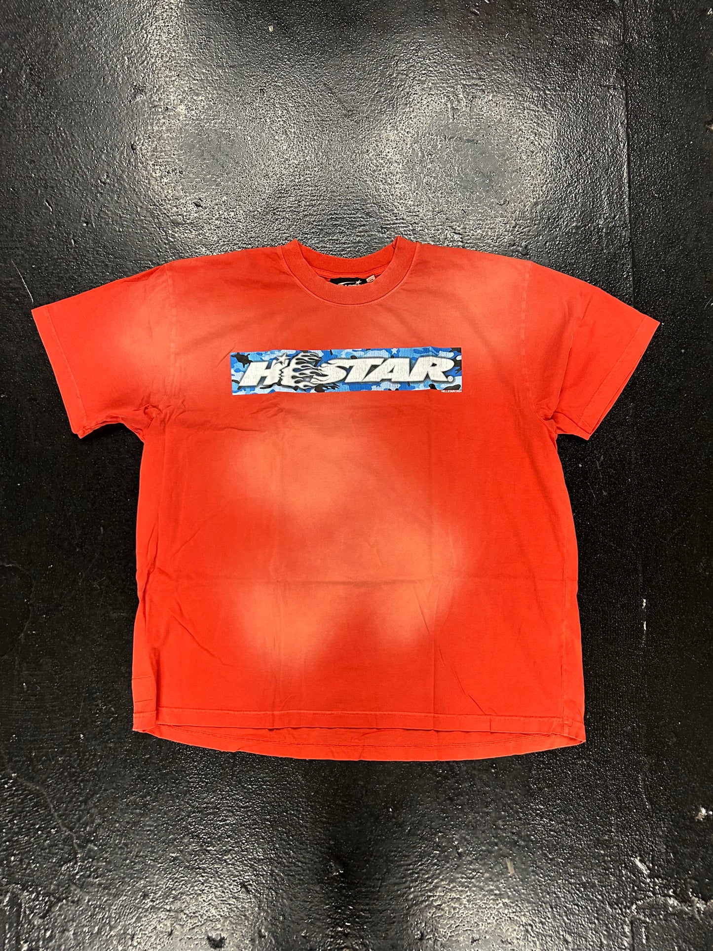 HELLSTAR RED BLUE CAMO BOX LOGO TEE (BRAND NEW)