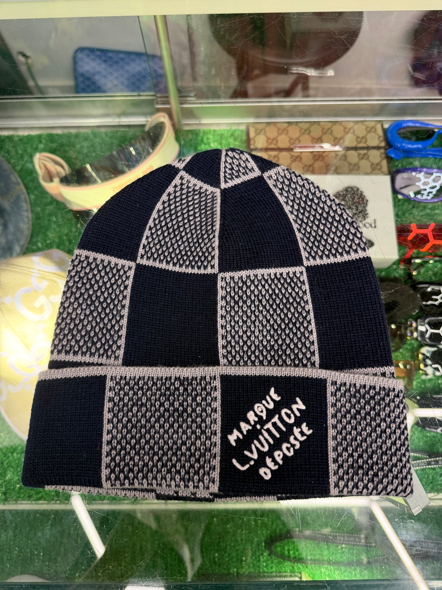 LOUIS VUITTON DAMIER HERITAGE BEANIE (PRE-OWNED)