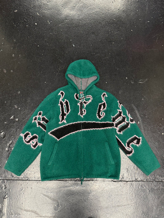 SUPREME ACCENT BRUSHED HOODIE (PRE-OWNED)
