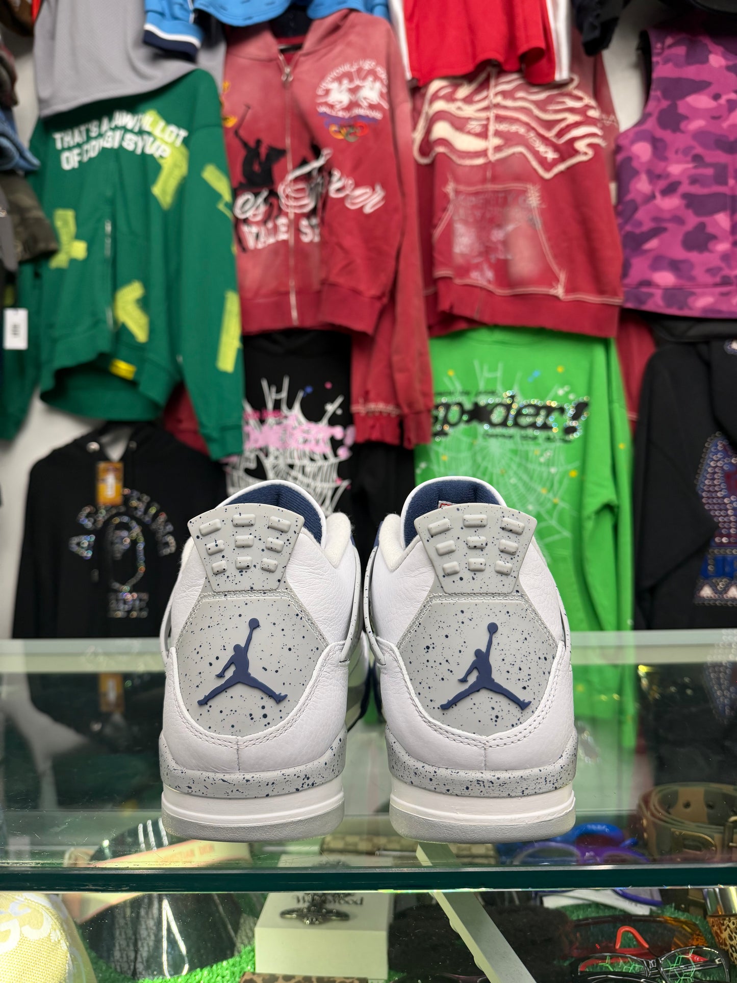JORDAN 4 MIDNIGHT NAVY (PRE-OWNED W/ BOX)