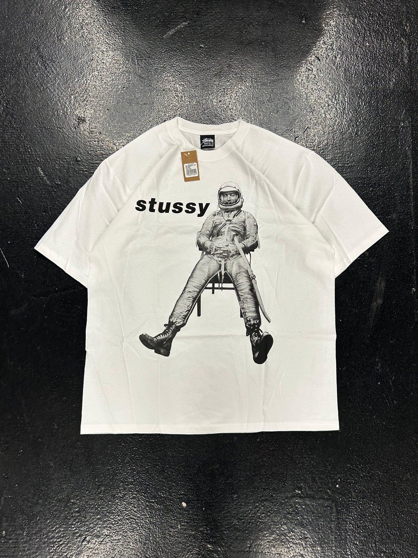 STUSSY ASTRONAUT WHITE TEE (BRAND NEW)